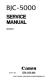 BJC-5000 Service Manual