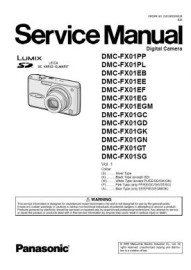 Lumix DMC-FX01 Service Manual