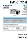 Cybershot DSC-P51 Service Manual