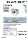 Cybershot DSC-W7 Service Manual