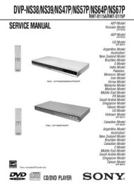 DVP-NS57P Service Manual