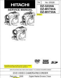 DZ-GX20A Service Manual