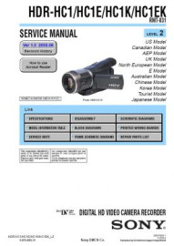 HDR-HC1K Service Manual