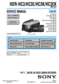 HDR-HC3K Service Manual