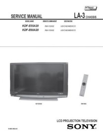 KDF-E55A20 Service Manual