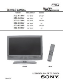 KDL-40S2000 Service Manual