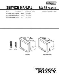 KV-XA25N90 Service Manual