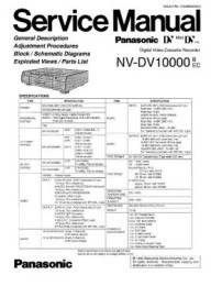 NV-DV10000 Series Service Manual