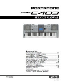 PSR-E403 Service Manual