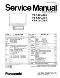 PT-52LCX65 Service Manual