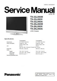 TX-32LX60 Series Service Manual