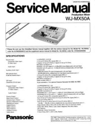 WJ-MX50A Service Manual