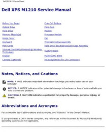 XPS m1210 Service Manual