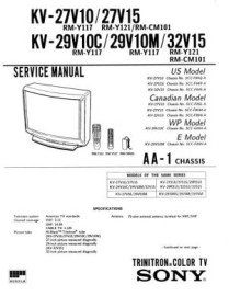 KV-27V10 Service Manual