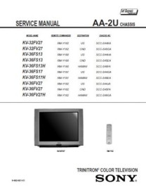 KV-36FV27 Service Manual