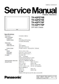 TH-42PZ70E Service Manual