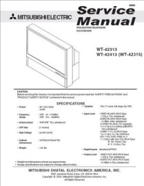 WT-42315 Service Manual