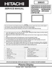 32PD5000 Service Manual