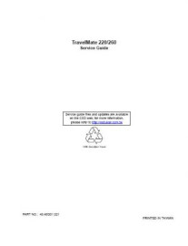 Travelmate 220 Service Manual